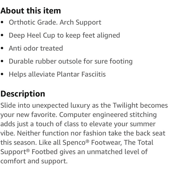 New Spenco Twilight Ellie 9.5D in Peacoat/Gold Sandals CCO PRICE Drop 7/13 - Picture 11 of 15